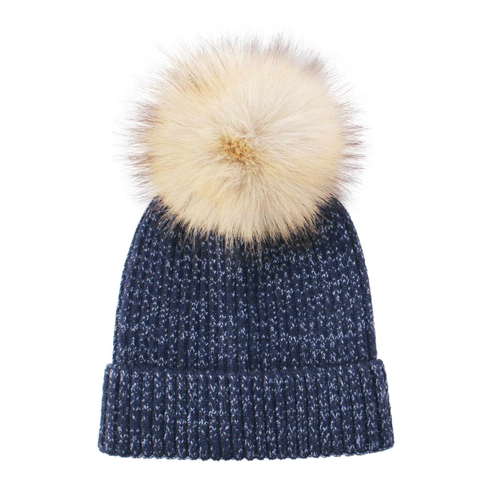 

1 шт Пухнаста тепла дитяча шапочка-біні для хлопчиків і дівчаток, шикарна корейська модна в’язана гачком шапка для малюків, осінь-зима, щільна плюшева в’язана шапка