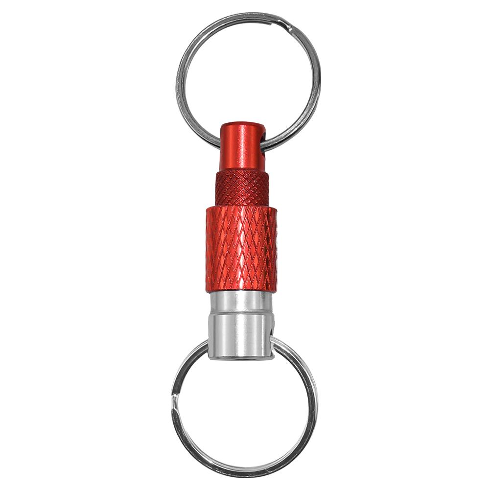 Aluminum Alloy Quick Release Swivel Keychain Detachable Pull Apart Metal Keychain Dual Split Keychains EDC Tool EDC Outdoor Tool
