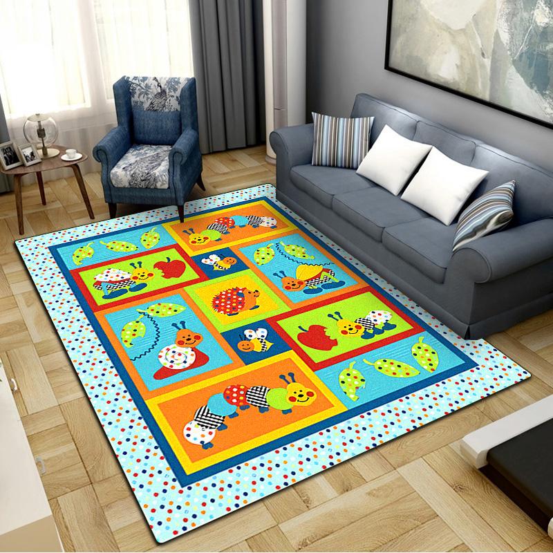 Cartoon Animals Carpet Rug for Living Room Bedroom Home Sofa Decoration,Kids Play Non-slip Floor Mat