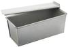 Kai Corporation Bread Pan (1 Loaf Capacity) with Lid, Silver, Interior Dimensions Top Approx. 9.5 x 20.8 cm, Bottom Approx. 8 x 20 cm, Height
