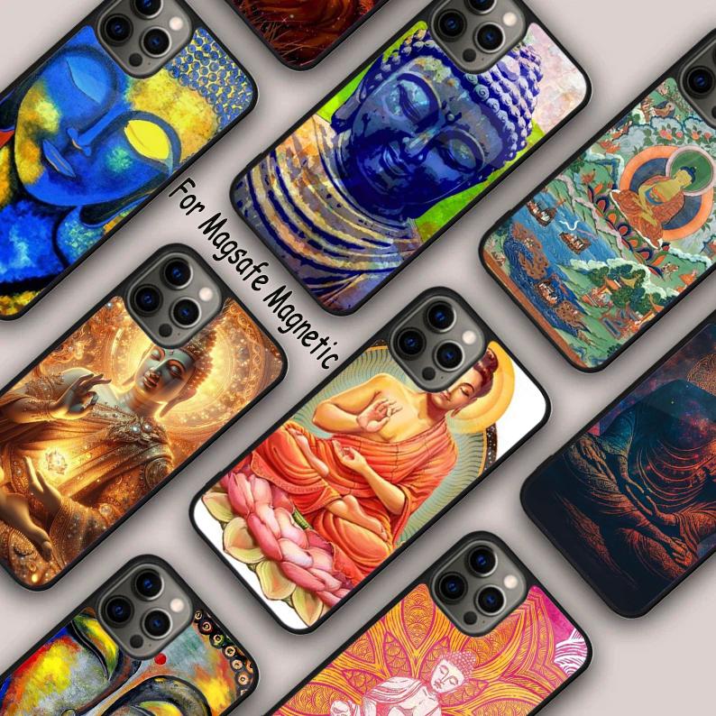 Gautama Buddha Magnetic Phone Case For APPLE iPhone 17 Air 16 14 13 12 Pro Max 15 Plus Wireless Charge With MagSafe Cover