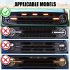 3 stk LED-lys for frontgrill til Ford Bronco Deler 2025 2025 2025 2/4-dørs Oransje grilllyssett