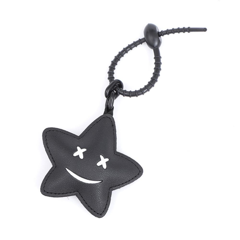 Cat Leather Keychain Pig Car Key Pendant Handbag Charms Cartoon Leather Pendant  Couple Keyring