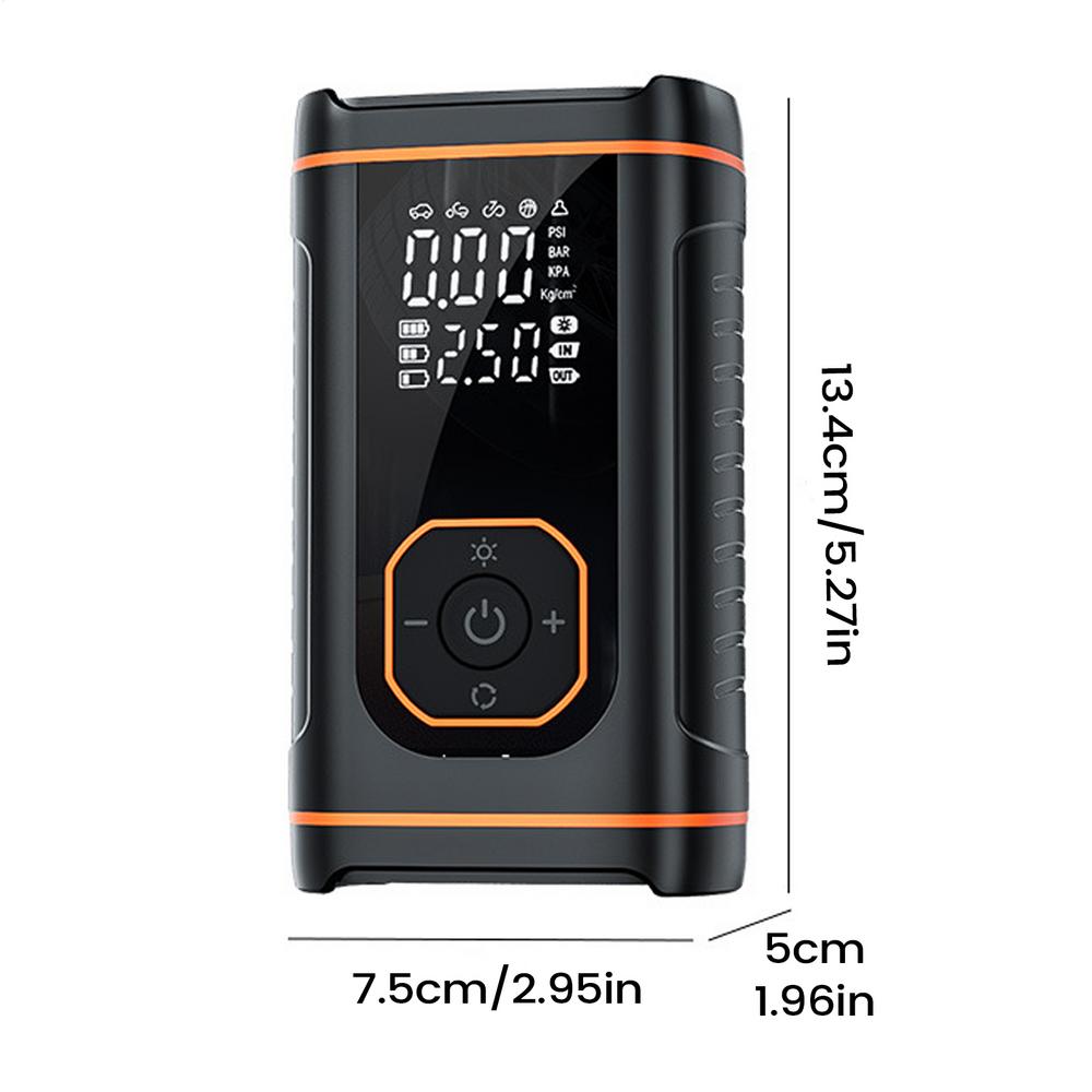 

Портативный воздушный компрессор Цифровой дисплей Аксессуары для мотоциклов Насос для шин автомобиля Портативный Для автотранспортного средства Мотоцикла Велосипеда чёрный