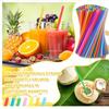 Einweg-Plastikstrohhalme Bunte Party-Event-Trinkhalme Flexibel Groß Gerader Röhrenstrohhalm Barzubehör Strohhalme Plastik