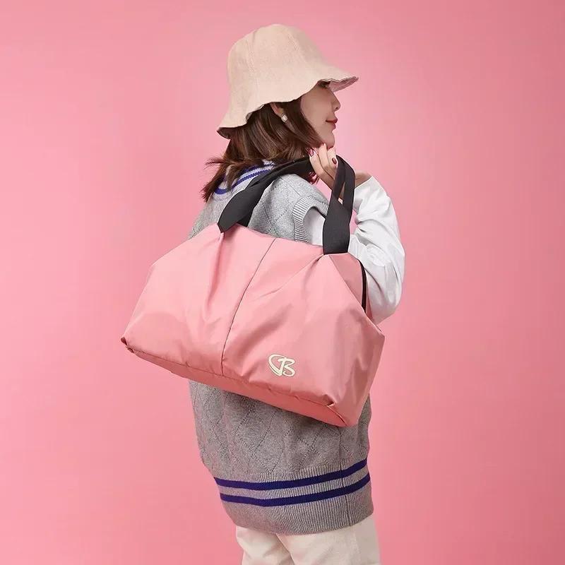 Large Capacity Yoga Gym Bag Waterproof Women Swimming Outdoor Sports Bags Multifunction Hand Travel Duffle Weekend Package Bag