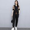 Elegant Slim Fit Summer Outfit Ice Silk Sportswear Set Casual Two Piece for Women