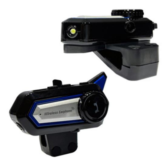 Motorcycle Helmet Headset IP67 Waterproof Noise Cancellation Rechargeable Hands-free Motorbike Bluetooth-compatible 5.0 Helmet Earphone