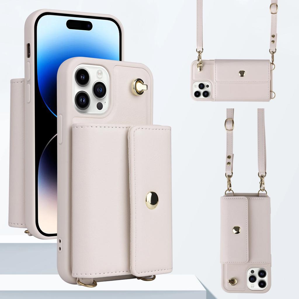Crossbody Cards Solt Wallet Leather Case for IPhone 14 15 Pro Max 13 12 11 XR XS 7 8 SE 2022 Lanyard Long Strap Holder Bag Cover