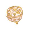 European Retro Luxury Princess Enamel Jewelry Box - Exquisite Metal Necklace Storage Box