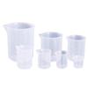 Measuring Cup Transparent Plastic Laboratory Beaker Graduated Liquid Jug Cup Kitchen Baking Cooking Measurement Scale Container