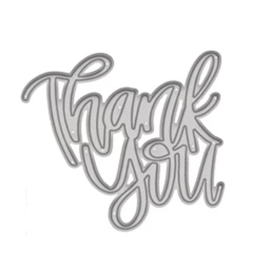 

Спасибо Металлические штампы для резки DIY Скрапбукинг Тиснение Бумага Изготовление карточек Трафарет Форма серебряный