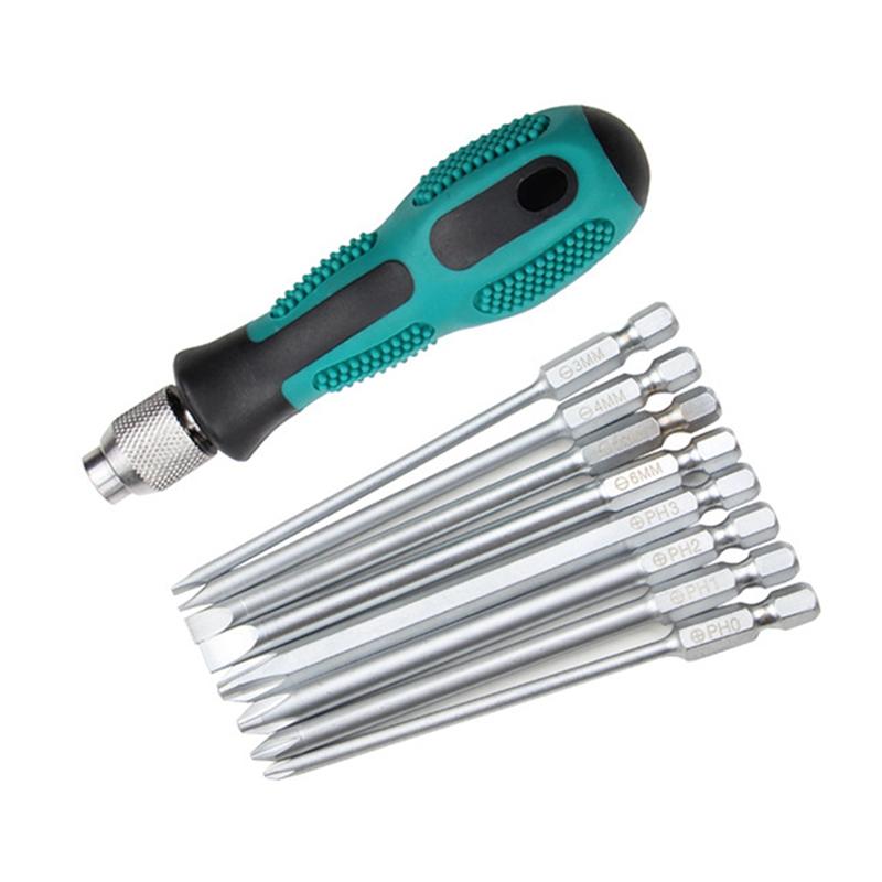 

A55F-9-In-1 Screwdriver Set Maintenance Tools Eight-Bit Screwdriver Portable Set Carry-On Bag