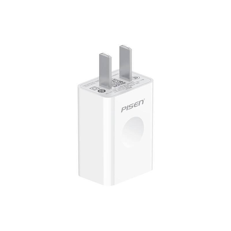 PISEN Dual-Port USB Charger, Fast Charging for Apple, Android, and Tablets.