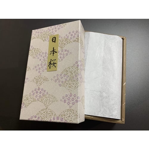 Awaji Baikundou Premium Sandalwood Incense, Japanese Cherry Blossom (Tea) - Perfect for Gifts, Home Use, and Everyday Use. Made In Japan. #608.
