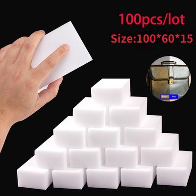 100 Pcs/lot Melamine Sponge Magic Sponge Eraser For Kitchen Office Bathroom Melamine Cleaner Cleaning Sponge 100X60X2MM