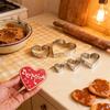 5Pcs Heart Shaped Heart Shaped Cookie Cutters Biscuit Cutters Pastry Making Mould