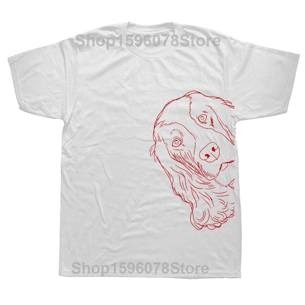 English Cocker Spaniel Dog T Shirts Graphic Cotton Streetwear Short Sleeve Birthday Gifts Summer Style T-shirt Mens Clothing