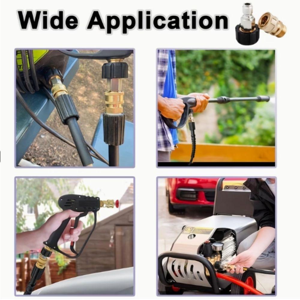2pcs Quick Connection Pressure Washer Adapter Set Pressure Washer Connector  High Pressure Washer