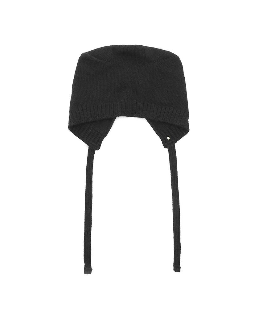 Chyami Kitty Soft Angora Black Beanie