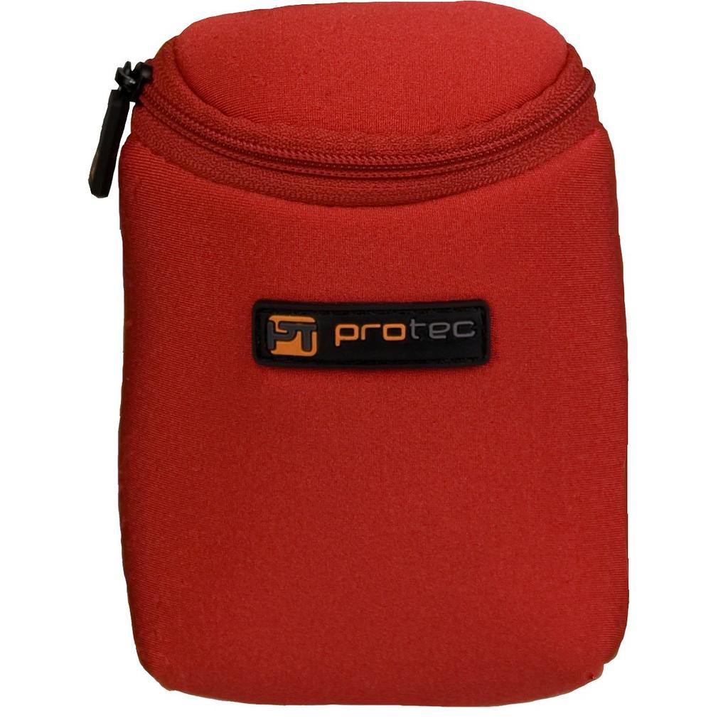 ProTec N-265RX Mouthpiece Pouch for Trombone / Alto Saxophone, Holds 3 Mouthpieces, Red