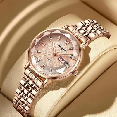 Top Brand Waterproof Luminous Women's Watch Female Student Calendar Ultra Thin Quartz Luxury Fashion Watch
