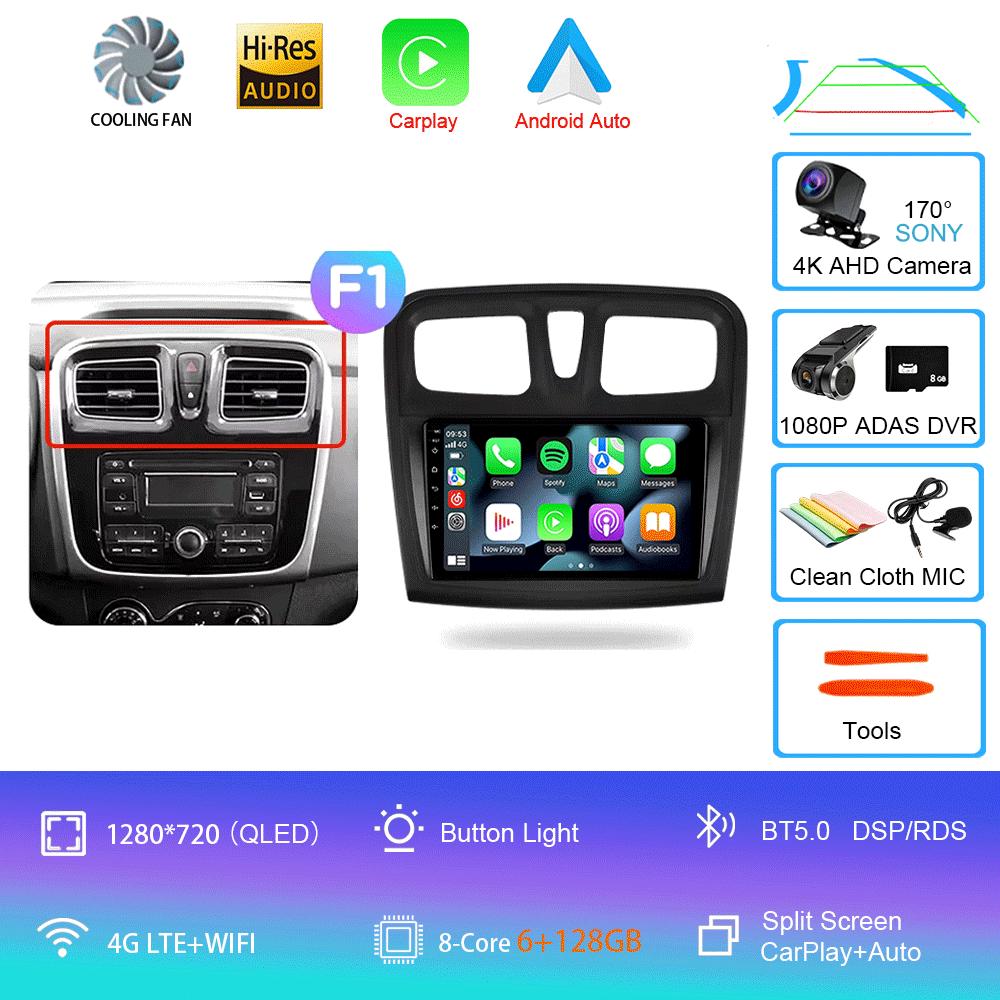 Android 14 Car Radio For Renault Logan 2 2012 - 2022 Sandero 2 2013 - 2022 Multimedia Video Player Navigation stereo GPS No 2din