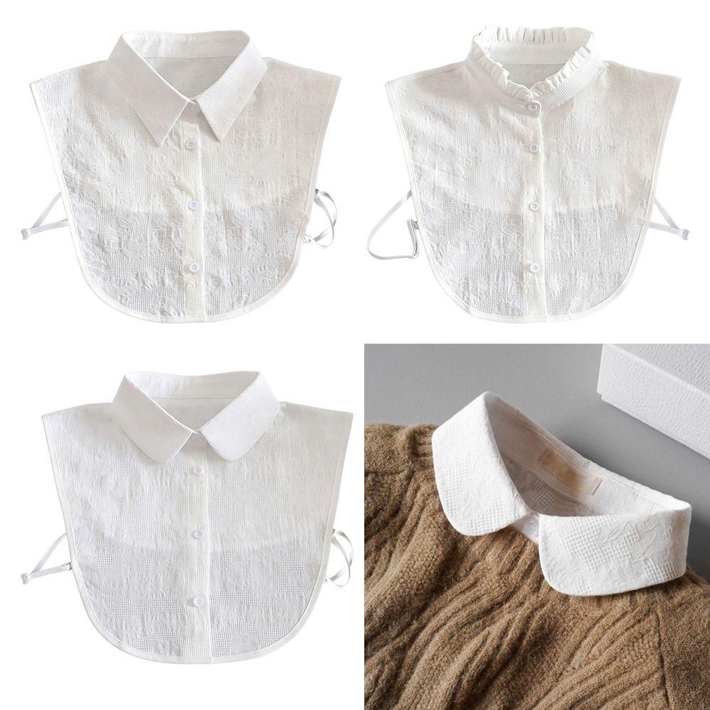 Cotton False Collar Detachable Neckline Women Clothes Accessories Fake Collar