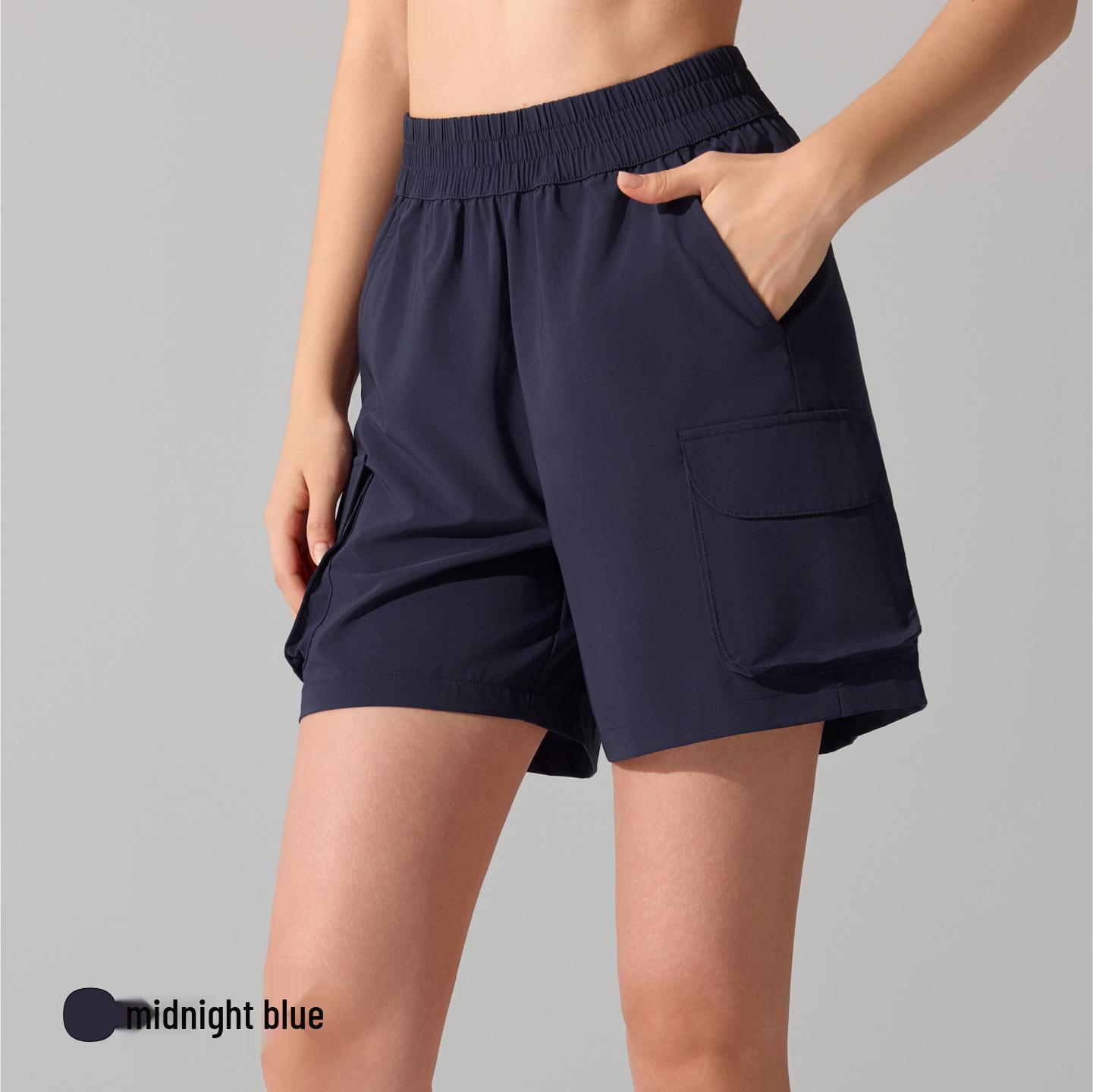 

Women s Quick-Dry Casual Sports Shorts with Pockets - Breathable Summer Fitness & Yoga Wear Medium