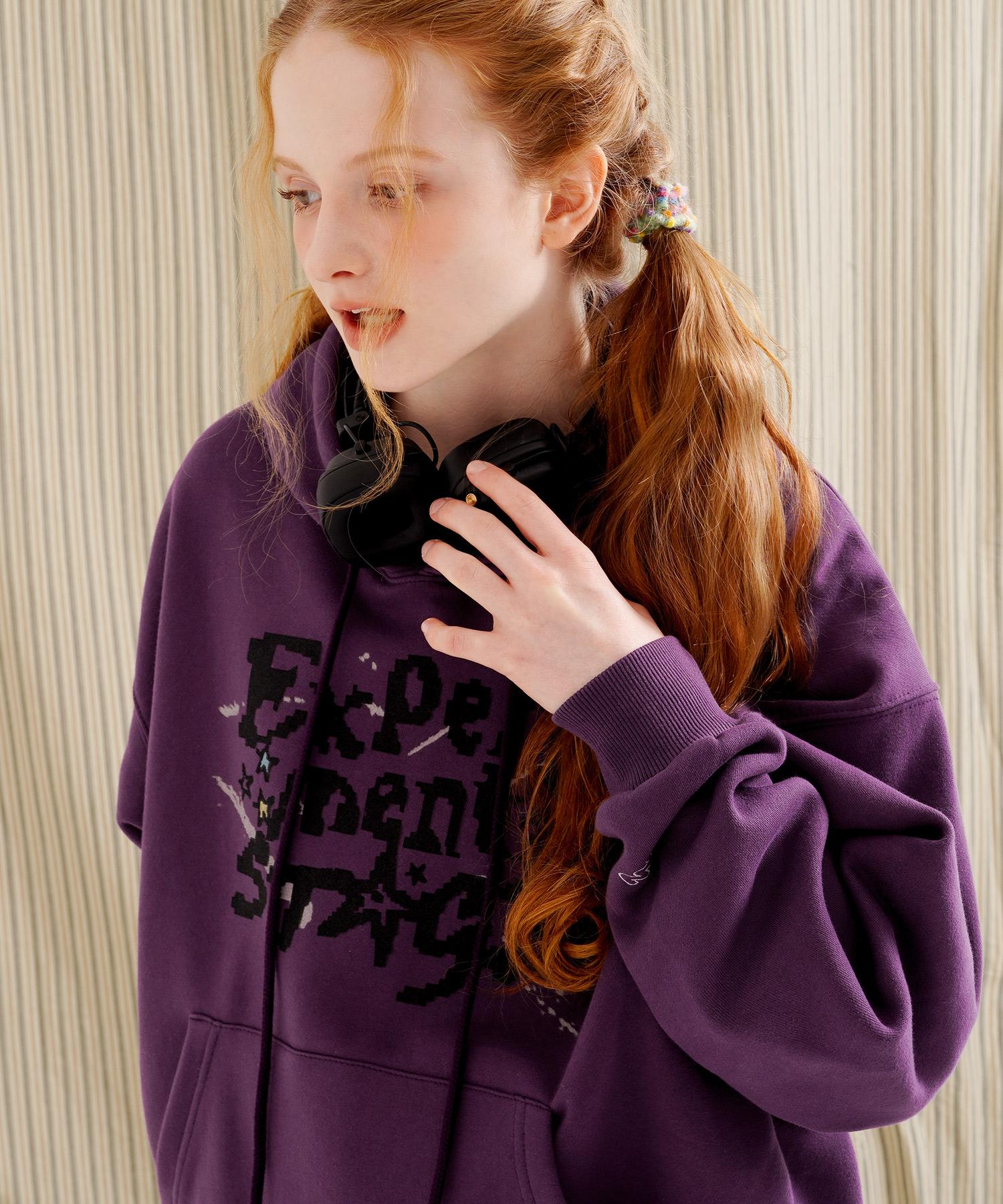 Wv Project Mental Stage Hood Dark Violet Mjhd7757 Dark Violet/S