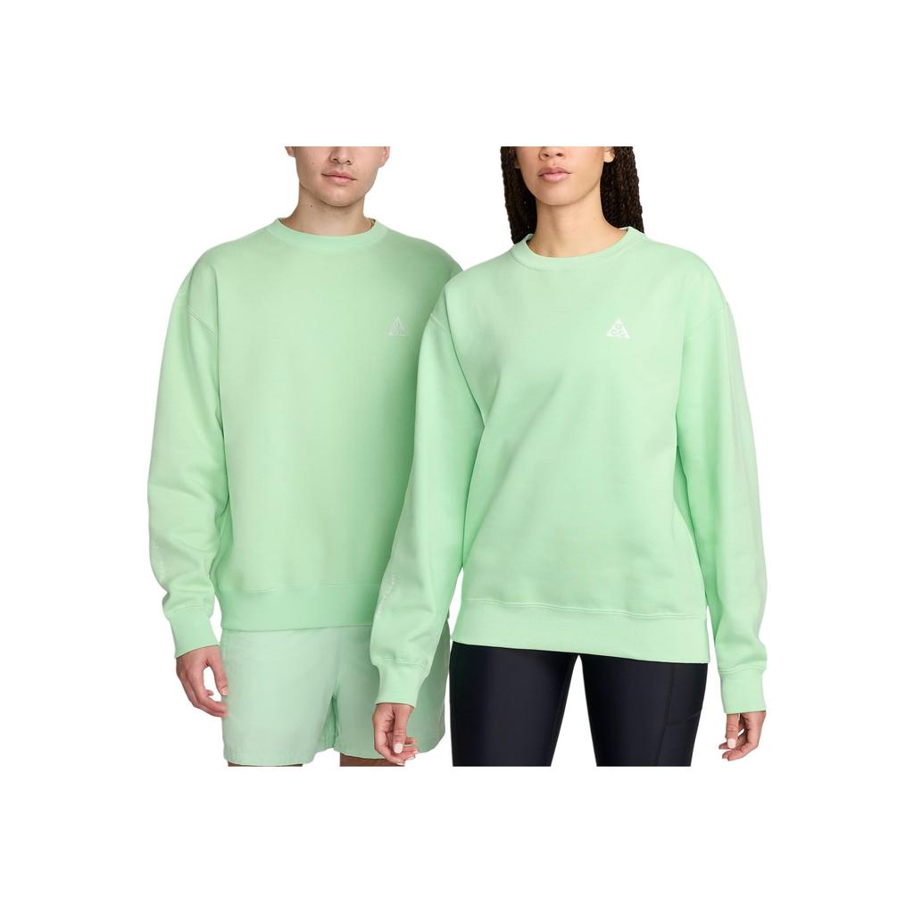 Nike ACG Therma-FIT Fleece Crew Neck Long Sleeve Sweater Unisex Sweaters Steam-Green Summit-White DX9611-376