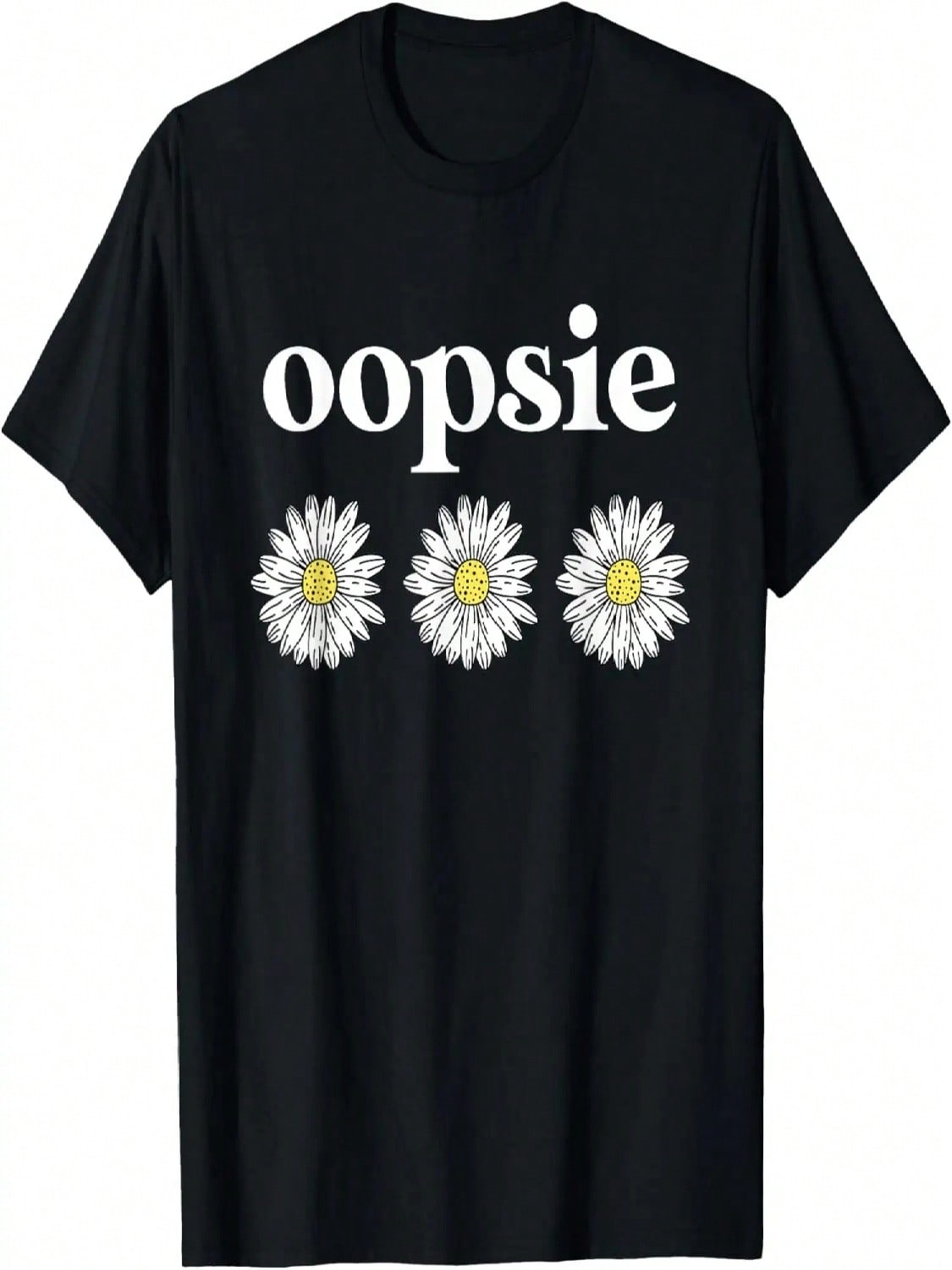 Oopsie Daisy Cute Daisy Spring Flower Graphic T-Shirt S разноцветный