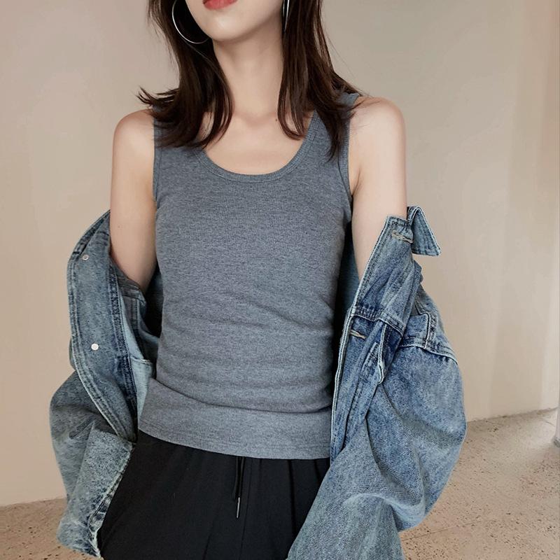 

Женская летняя футболка трикотажная короткая короткая жилетка из ниток женская летняя база сексуальный топ маленькая 2XL