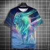 Animal Men's T-shirt 3d Tiger Print Men's Tops Casual Short Sleeve Simple T-shirt Summer Round Neck T-shirt Men's Ultra Clothing