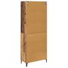 Wall Mounted Highboard Reclaimed Wood Look 27.4 x 13.4 x 70.9 in (L x W x H) Engineered Wood
