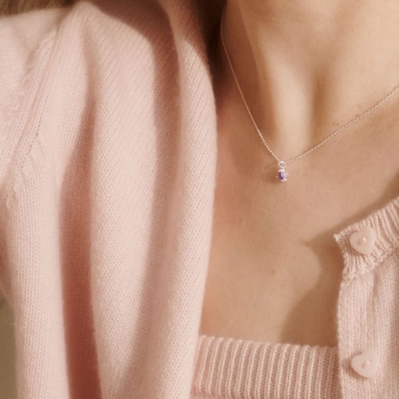 BSWAN Rose Silver Gold Necklace