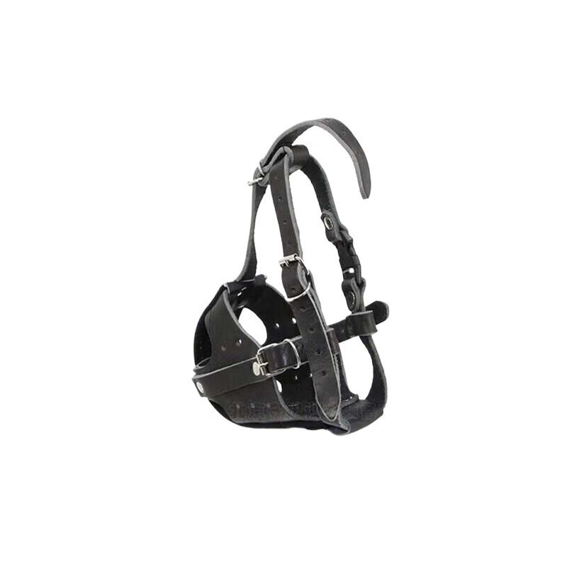 Xintaihang Large Leather Anti-Impact Dog Muzzle