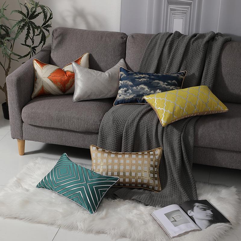 High-precision Light Luxury Sofa Decorative Lumbar Pillow, Living Room Sofa Cushion Cover, Modern Pillow