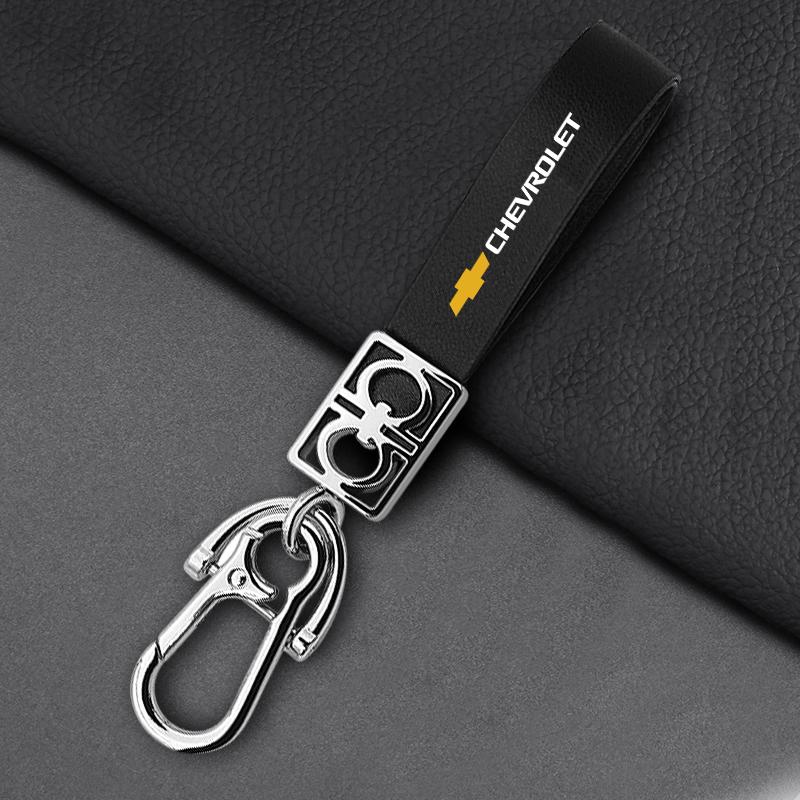 1 Pezzo Portachiavi Emblema Auto Portachiavi in Metallo e Pelle Portachiavi Accessori Auto per Chevrolet Captiva Colorado Cruze Spark Malibu