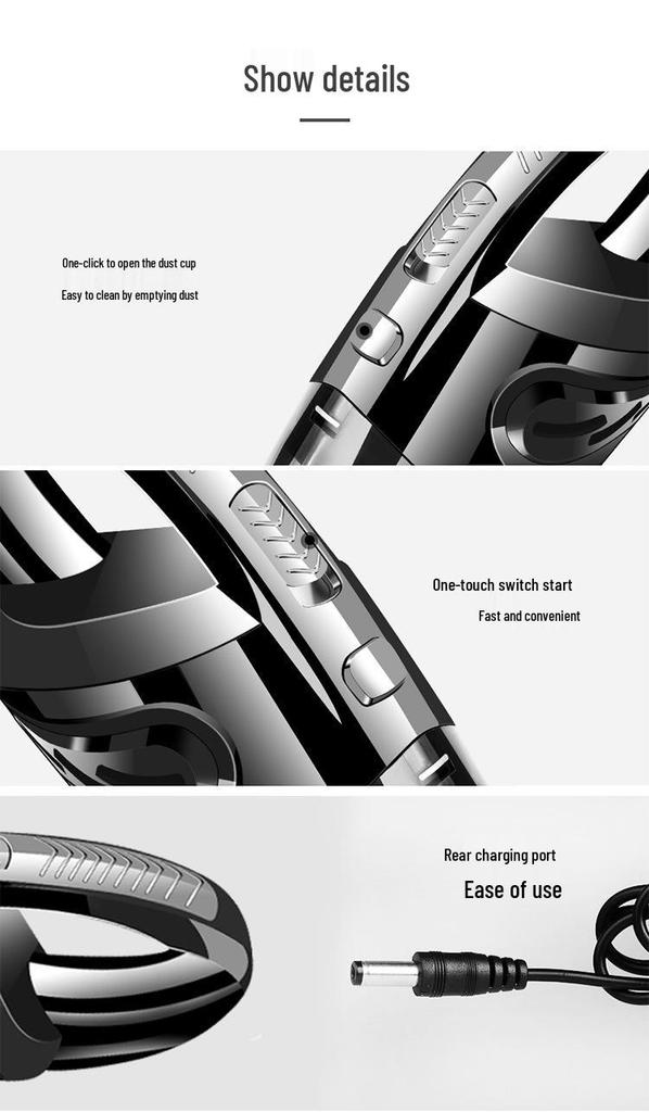 Wireless Handheld Vacuum Cleaner for Desktop, Car & Window with Powerful Suction