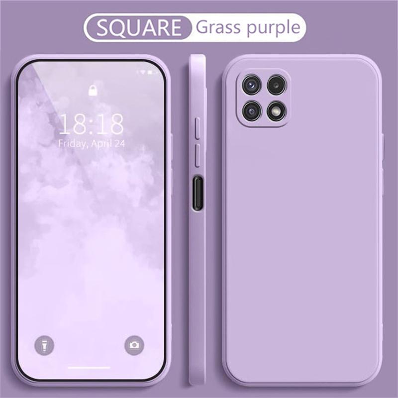 Luxury Liquid Mobile Phone Case for Samsung A22 Galaxy A21S A31 A41 A51 A71 Soft Silicone Protective Shockproof Bag Cover