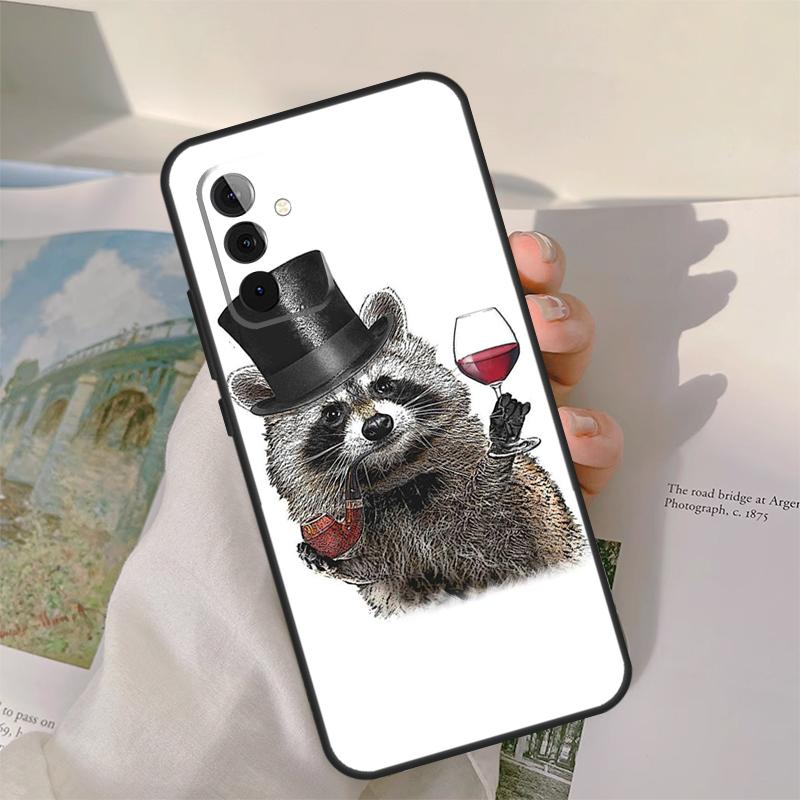 Raccoon Animal Case For Samsung Galaxy A16 A26 A56 A36 A06 A52 A53 A33 A13 A34 A54 A14 A15 A35 A55 A22 A32