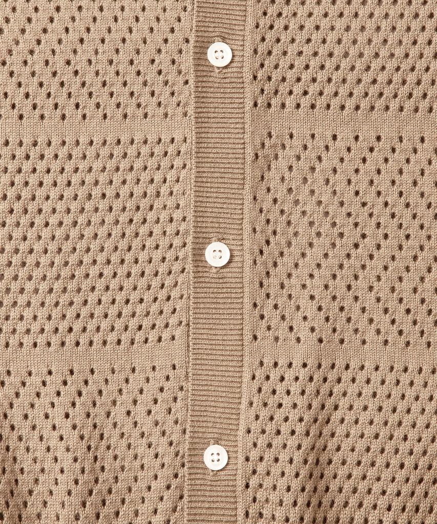 AMFEAST Amalfi Crochet Half Shirt Beige