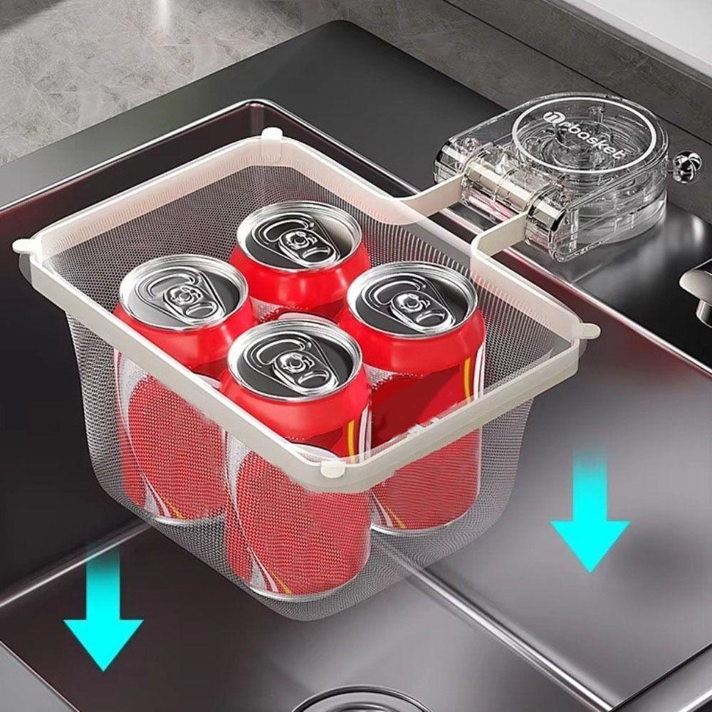 Multi-Purpose Kitchen Sink Filter Rack Suction Cup Food Drainer Shelf  Sink Cleaning