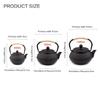 Japanese Iron Tea Pot with Stainless Steel Infuser Cast Iron Teapot Tea Kettle for Boiling Water Oolong Tea 600/900/1200ML