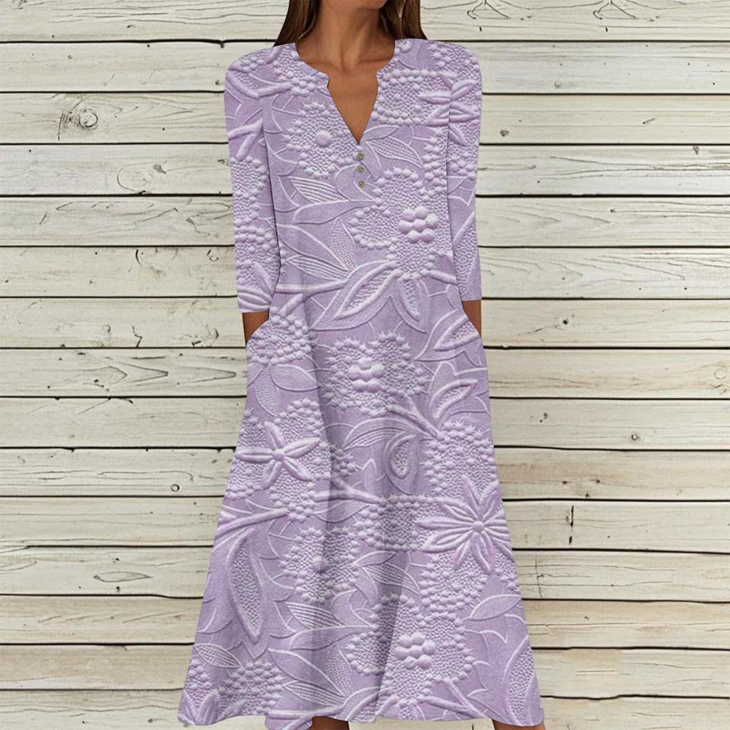 Women's Casual And Fashionable Round-neck  Sleeveless  Mid Length Dress