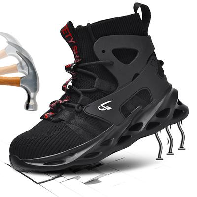 New Man Safety Shoes Puncture-Proof Work Sneakers Lightweight Work Shoes Men Steel Toe Shoe Safety Boots Indestructible Shoes