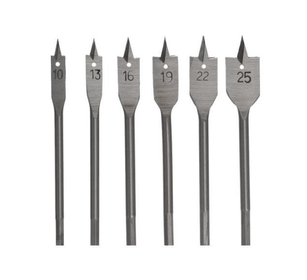 AWTOOLS WOODEN DRILLS SET 6 pcs /10-13-16-19-22-25mm/