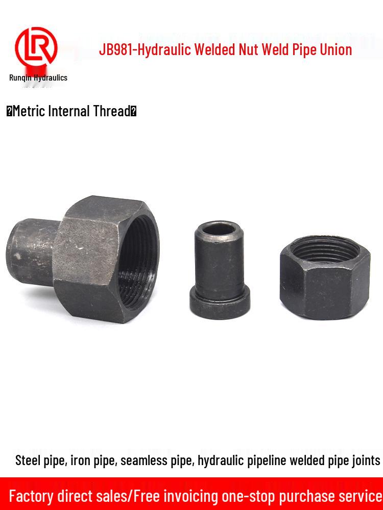 High-Pressure Hydraulic Welding Pipe Joint with Metric Thread Gauge