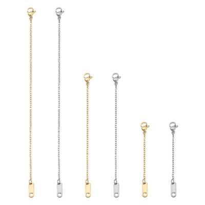 6 Pcs Bracelet Necklace Extended Chain Lobster Clip DIY Jewelry Crafts Accessory Lightweight Stainless Steel Anklet Extender Jewelry Extender Kit